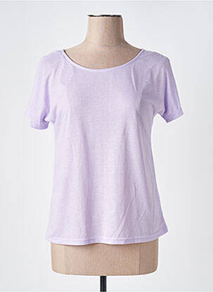 T-shirt stretch manches courtes violet VERO MODA femme