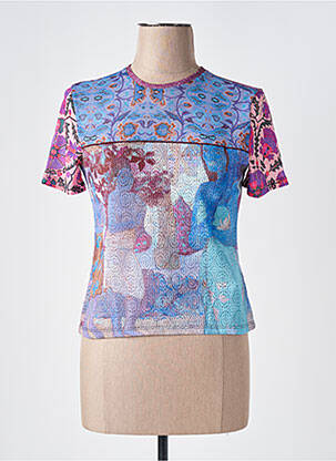 T-shirt imprimé fantaisie manches courtes violet DESIGUAL femme