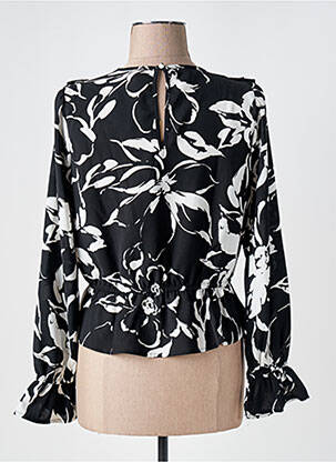 Blouse imprimé fleurs manches longues noir VERO MODA femme