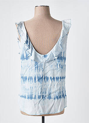 Blouse tissage popeline fines bretelles bleu LE TEMPS DES CERISES femme