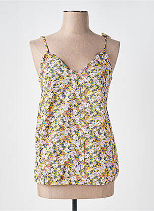 Top manches bretelles ajustables fines bretelles jaune VERO MODA femme