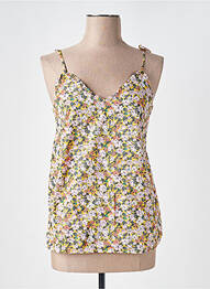 Top manches bretelles ajustables fines bretelles jaune VERO MODA femme