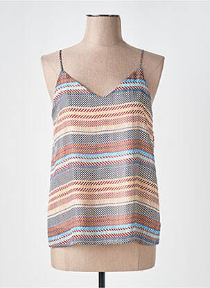 Top manches bretelles ajustables fines bretelles bleu VERO MODA femme