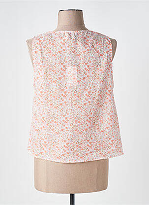 Blouse légère et transparente sans manche orange MOLLY BRACKEN femme