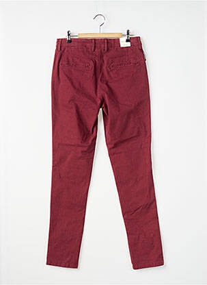 Pantalon chino stretch taille normale rouge SELECTED homme