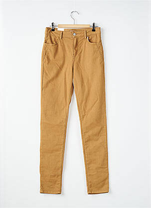 Jeans coupe slim stretch taille normale marron KANOPE femme