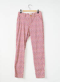 Pantalon chino tissage popeline taille normale violet KANOPE femme