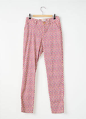 Pantalon chino tissage popeline taille normale violet KANOPE femme