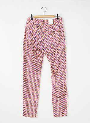 Pantalon chino tissage popeline taille normale violet KANOPE femme