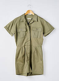 Combishort poches manches courtes vert LES P'TITES BOMBES femme