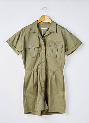 Combishort poches manches courtes vert LES P'TITES BOMBES femme