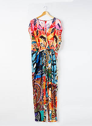 Combi-pantalon tissage crêpe sans manche noir DESIGUAL femme