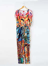 Combi-pantalon tissage crêpe sans manche noir DESIGUAL femme