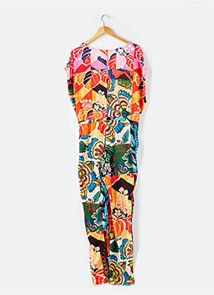 Combi-pantalon tissage crêpe sans manche noir DESIGUAL femme