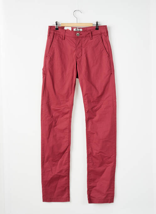 Pantalon chino tissage popeline taille normale rouge LEE COOPER homme