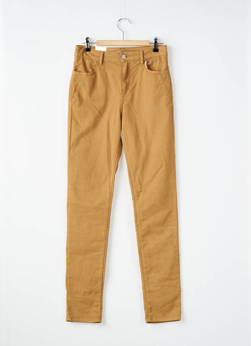 Jeans coupe slim stretch taille normale marron KANOPE femme