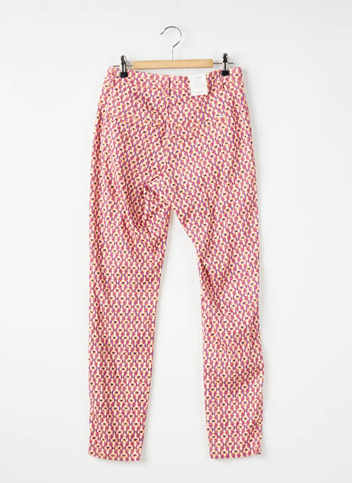 Pantalon chino tissage popeline taille normale violet KANOPE femme