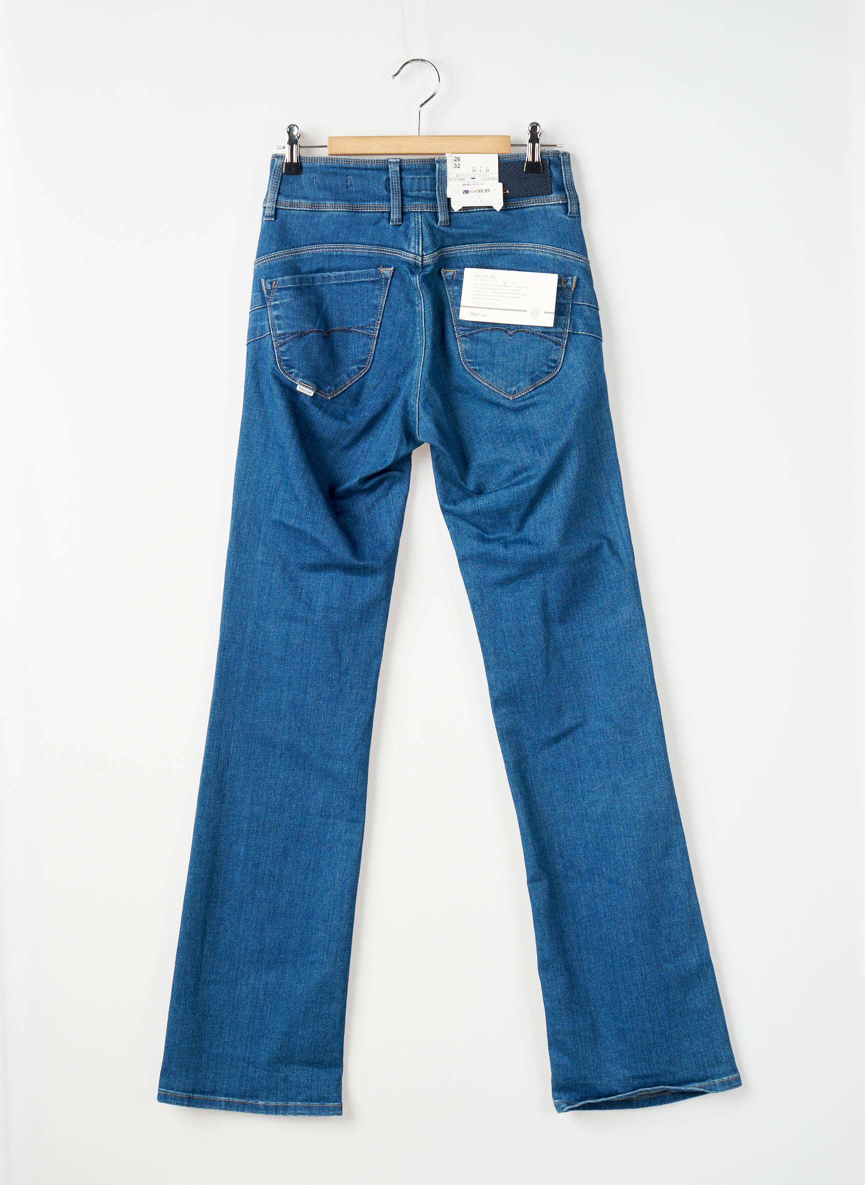 Bootcut Jeans Jean Femme Salsa Jeans Bootcut Taille Haute Bleu