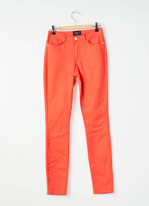 Jeans coupe slim orange VERO MODA pour femme