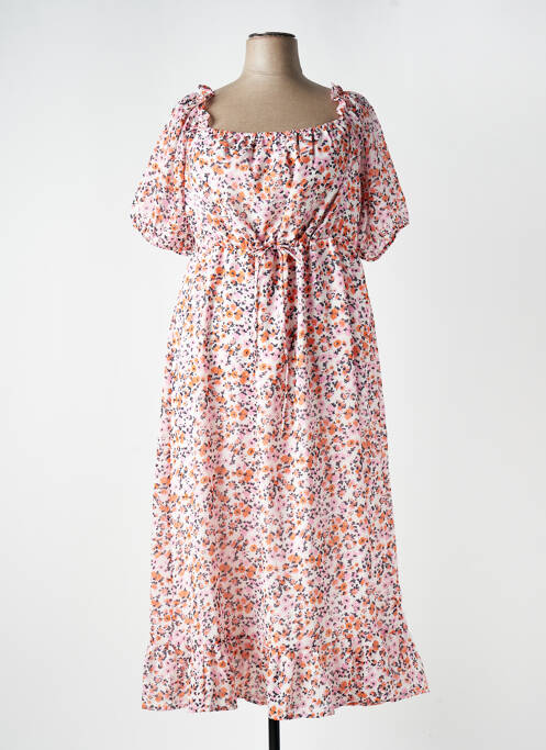 Robe longue orange VERO MODA pour femme