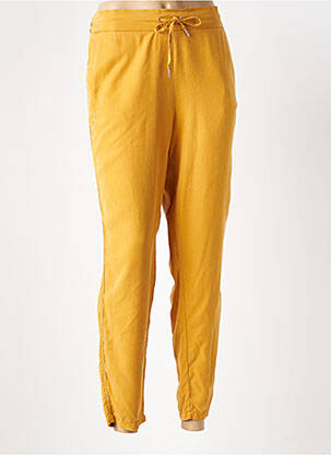 Pantalon slim taille élastique taille normale jaune KANOPE femme