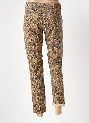 Pantalon 7/8 stretch taille normale marron HAPPY femme