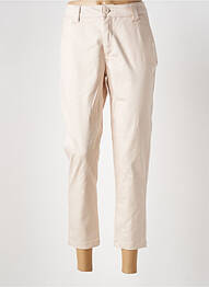 Pantalon chino fermeture zippée sous rabat boutonné taille normale beige SALSA femme