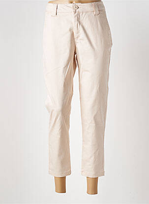 Pantalon chino fermeture zippée sous rabat boutonné taille normale beige SALSA femme