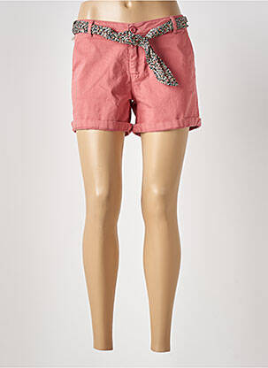 Short fermeture zippée sous rabat boutonné taille normale rouge LE TEMPS DES CERISES femme