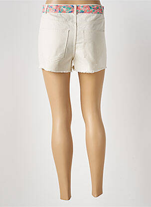 Short fermeture zippée sous rabat boutonné taille normale beige VERO MODA femme