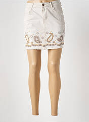 Jupe courte beige DESIGUAL pour femme seconde vue