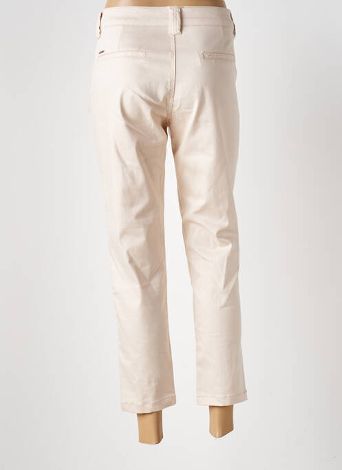 Pantalon chino fermeture zippée sous rabat boutonné taille normale beige SALSA femme