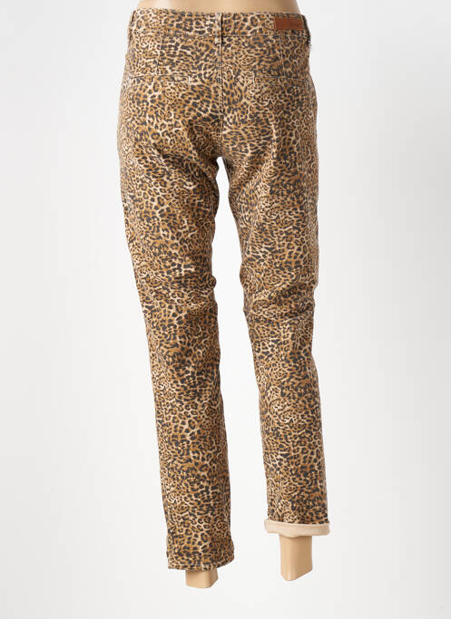 Pantalon 7/8 marron HAPPY pour femme