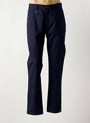 Pantalon chino tissage popeline taille normale bleu SALSA homme