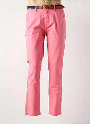 Pantalon chino tissage popeline taille normale rose SELECTED homme