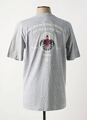 T-shirt tissage chiné manches courtes gris SELECTED homme