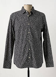Chemise manches longues imprimé fantaisie noir SELECTED homme