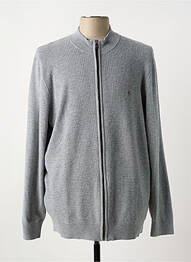 Gilet manches longues tissage chiné gris KAPORAL homme