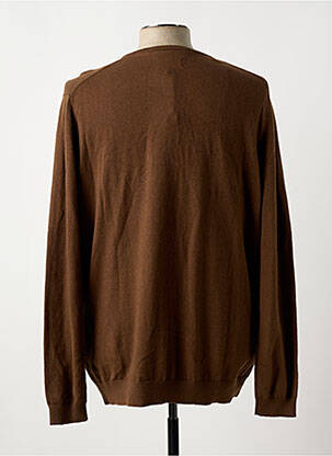 Pull stretch manches longues marron LEE COOPER homme