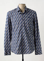 Chemise manches longues bleu DELAHAYE pour homme seconde vue