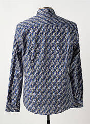 Chemise manches longues bleu DELAHAYE pour homme seconde vue