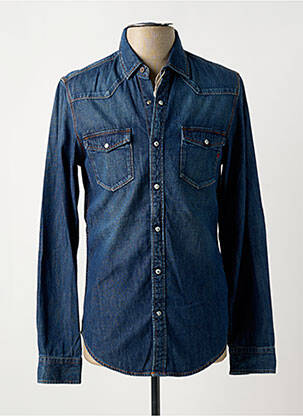 Chemise manches longues bleu SALSA pour homme