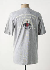 T-shirt gris SELECTED pour homme seconde vue