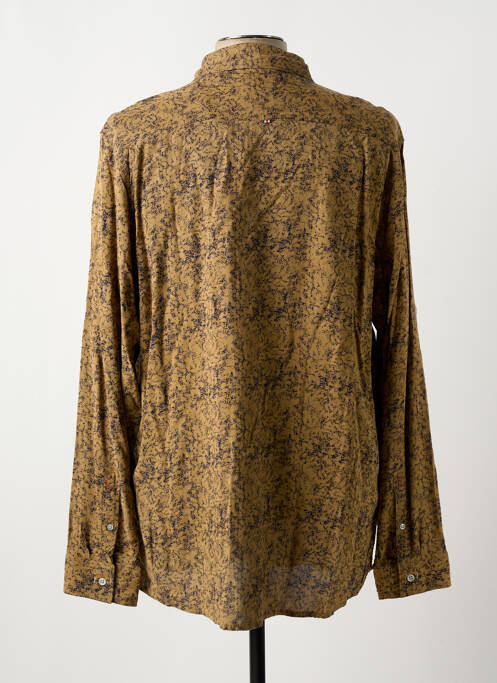 Chemise manches longues imprimé fantaisie marron KAPORAL homme