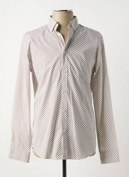 Chemise manches longues beige SELECTED pour homme