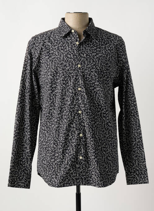 Chemise manches longues noir SELECTED pour homme