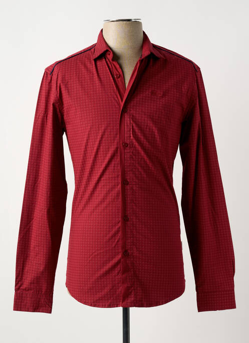Chemise manches longues rouge LEE COOPER pour homme