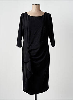 Robe mi-longue manches 3/4 manches 3/4 noir RINASCIMENTO femme
