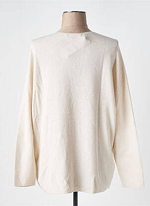 Pull col v manches longues beige OUI femme