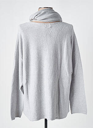 Pull coupe cintrée manches longues gris MARIE ILE DE RE femme